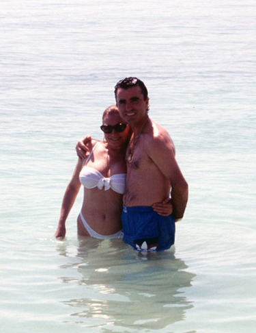 Rocío y José en la playa