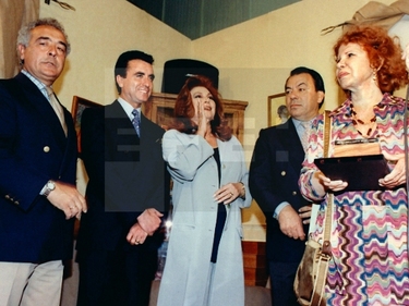 «Los del Río», Rocío Jurado, José Ortega Cano y la duquesa de Alba en la I Feria Mundial del Toro