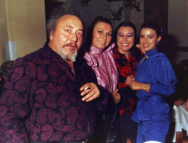Rocío con Enrique Padial, Blanca del Rey y María José Santiago