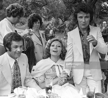 Rocío Jurado y Pedro Carrasco en la boda de Ángel Nieto