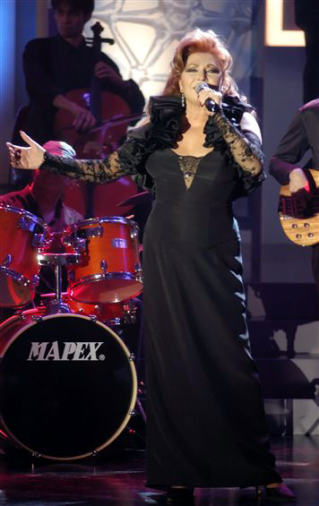 Rocío actuando