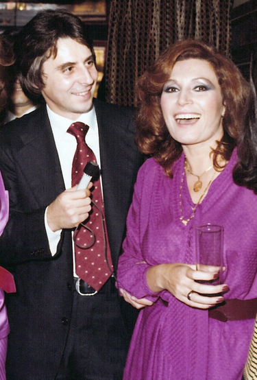 Rocío Jurado con el periodista Pepe Machado