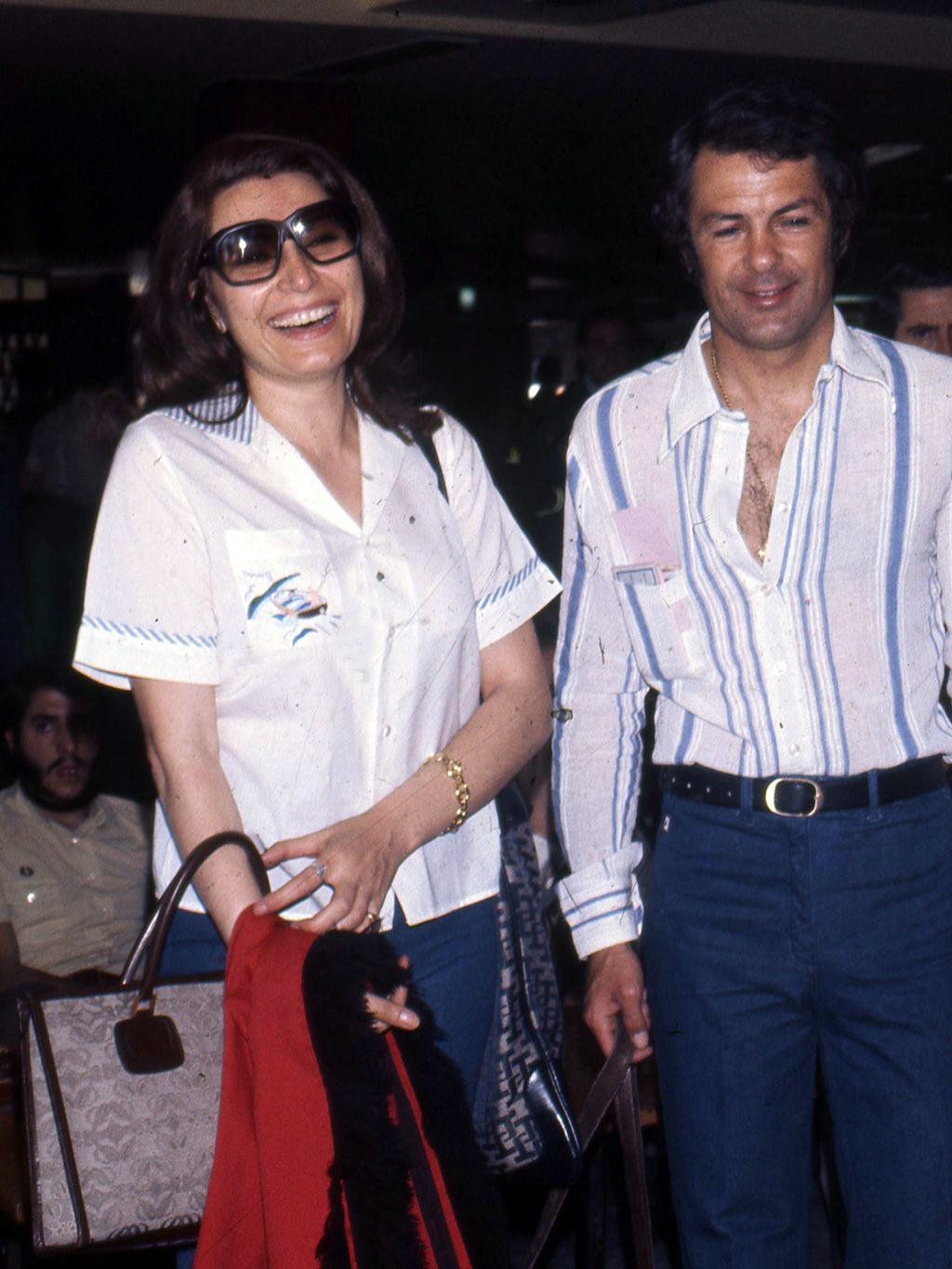 Rocío Jurado y Pedro Carrasco partiendo hacia su luna de miel