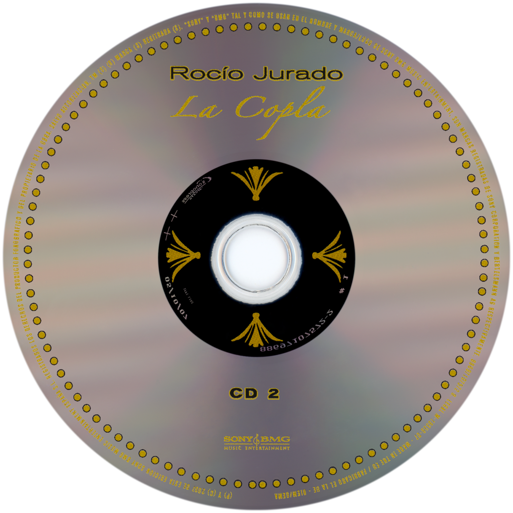 Carátula del disco óptico del CD 2 «La Copla - Los grandes éxitos de la canción española»