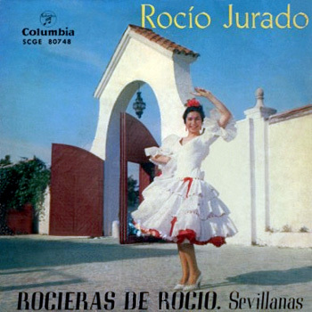 Carátula frontal del EP «Rocieras de Rocío - Sevillanas»