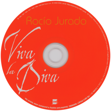 Carátula del disco óptico del CD «Viva la diva»