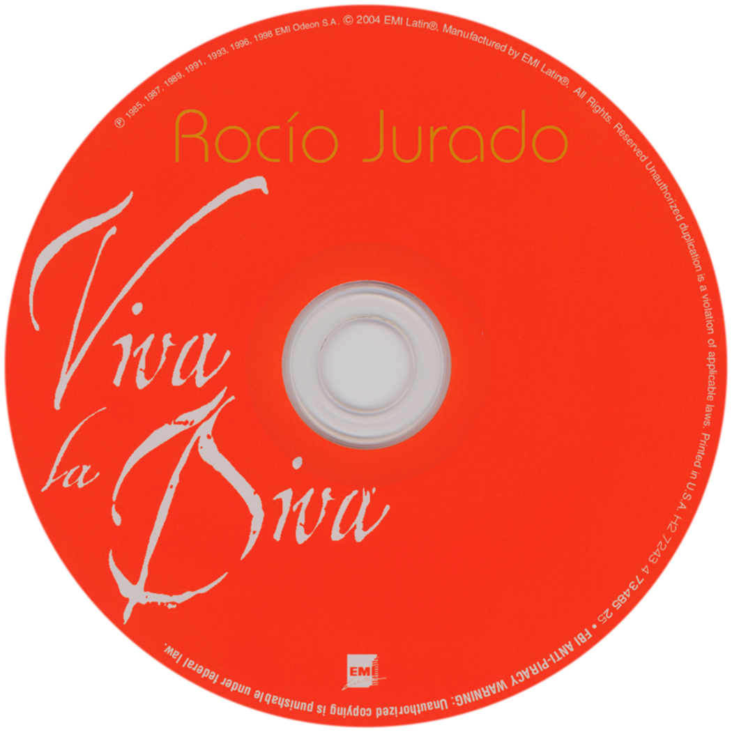 Carátula del disco óptico del CD «Viva la diva»