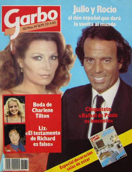 Portada de revista con Rocío Jurado y Julio Iglesias