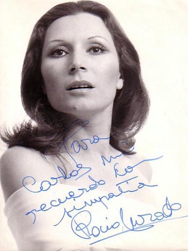 Foto autografiada por Rocío Jurado