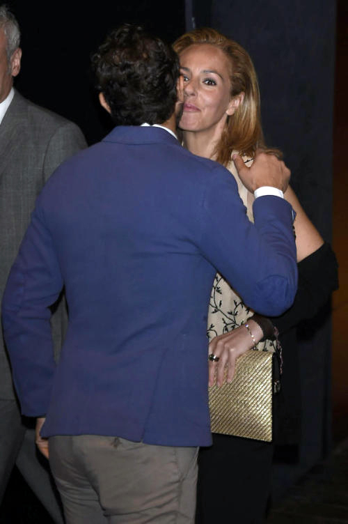 Rocío Carrasco y Fidel Albiac en la presentación del sello en homenaje a su madre, Rocío Jurado.