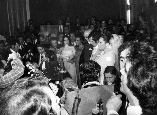 Rocío Jurado y Pedro Carrasco durante la boda religiosa celebrada en el santuario de Nuestra Señora de Regla