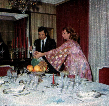 Rocío y Pedro Carrasco en los preparativos de la cena de Nochebuena