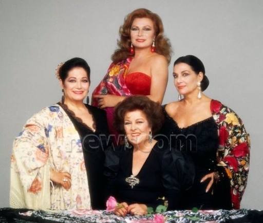 Rocío junto con Juanita Reina, Imperio Argentina y Nati Mistral