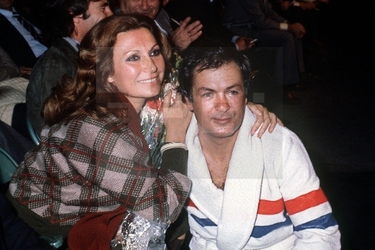 Pedro y Rocío durante el homenaje al ex campeón mundial del peso pluma José Legrá