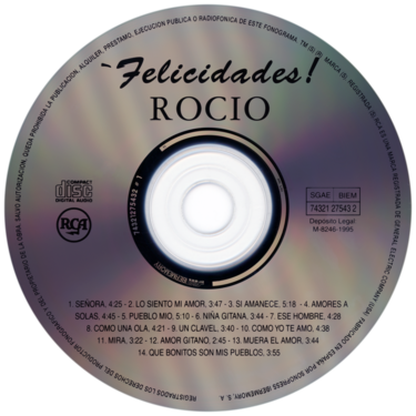 Car&aacute;tula del disco &oacute;ptico del CD &laquo;&iexcl;Felicidades!&raquo;