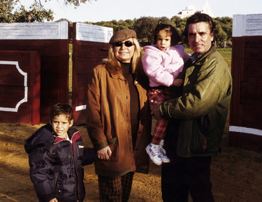 Rocío Jurado, José Ortega Cano, José Fernando y Gloria Camila