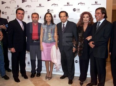 José Ortega, José Manuel Parada, Isabel Gemio, Juan José Lucas, Rocío, Pio Cabanillas en el homenaje a Carlos Herrera