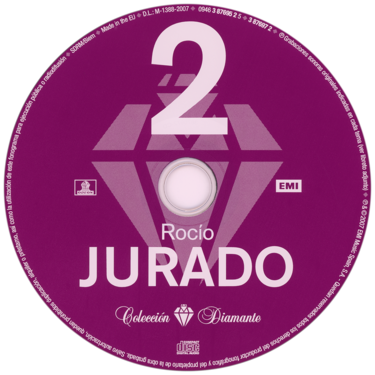 Car&aacute;tula del disco &oacute;ptico del CD &laquo;Roc&iacute;o Jurado - Colecci&oacute;n diamante&raquo;