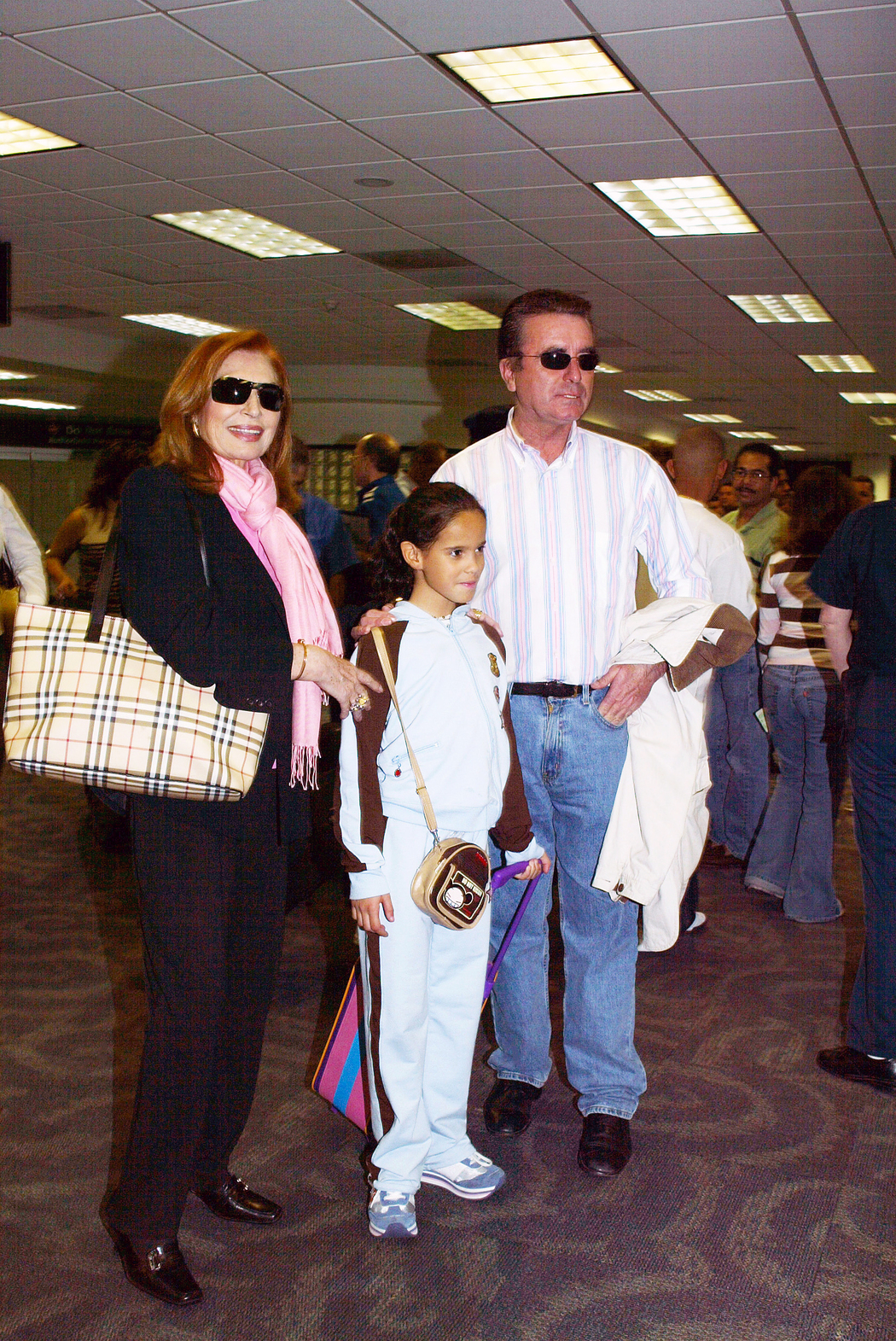 Rocío Jurado y José Ortega Cano con su hija Gloria Camila