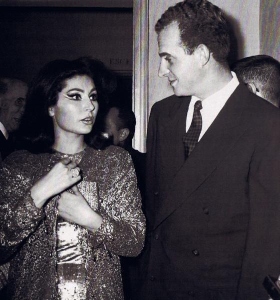 Rocío Jurado con Juan Carlos durante un festival