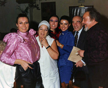 Rocío con Enrique Padial, Blanca del Rey y María José Santiago