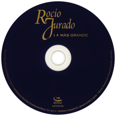 Carátula del disco óptico del CD «La más grande»