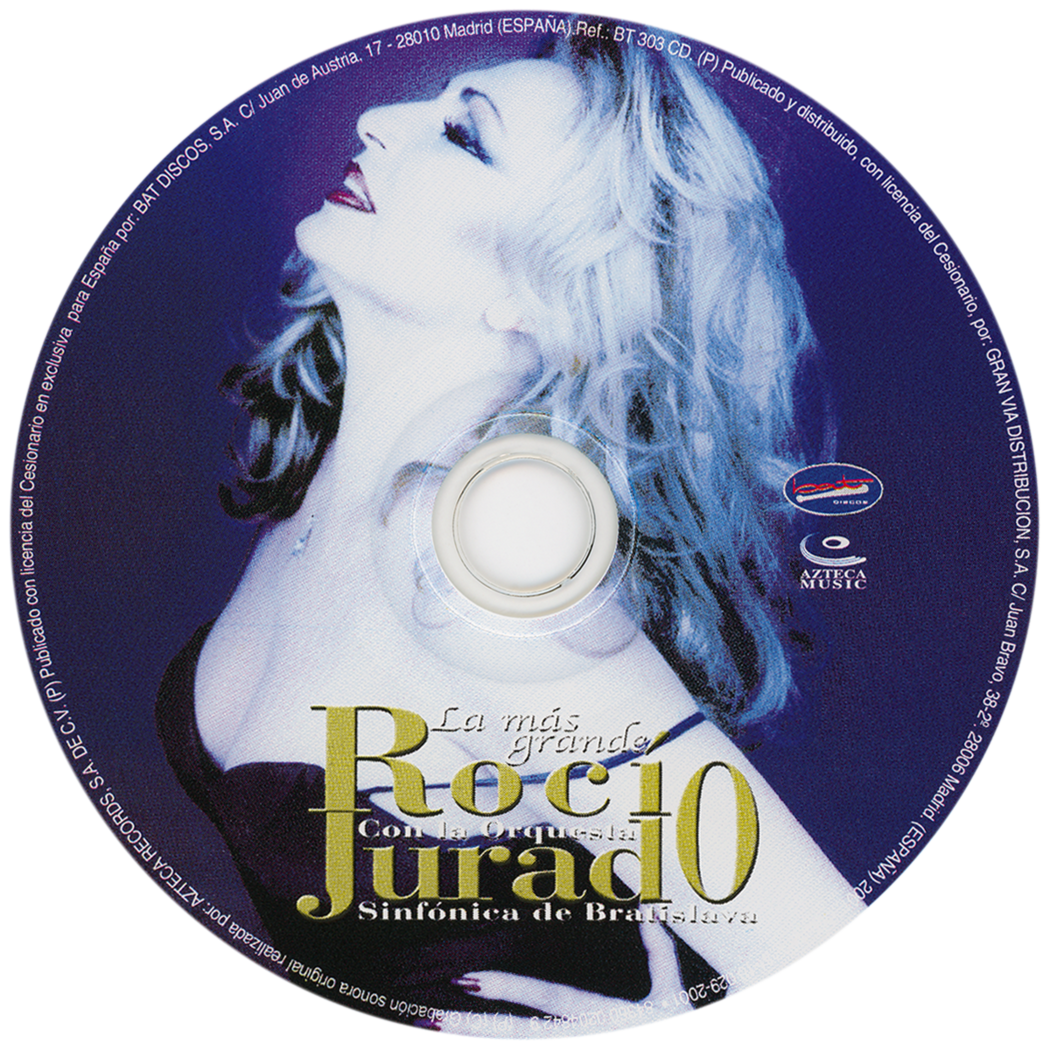 Carátula del disco óptico del CD «La más grande»