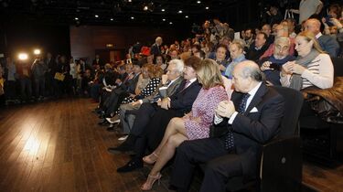 María Teresa Campos, su hija Terelu, Luis del Olmo, José Ortega Cano, entre otros, en la presentación del sello Rocío Jurado.