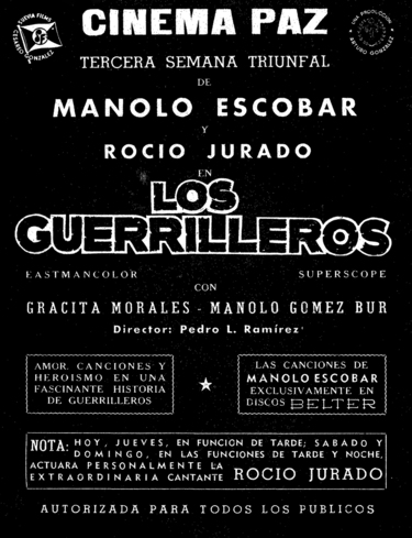 Cartel de la película «Los guerrilleros»