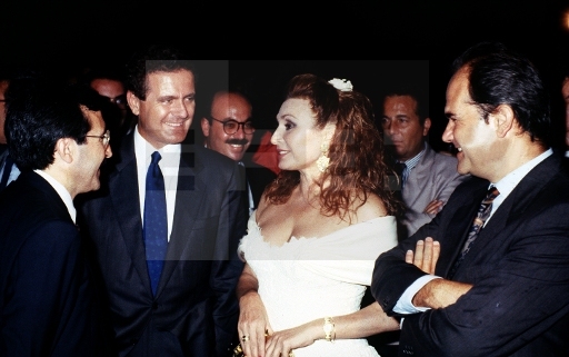 Rocío durante la inauguración del Auditorio de la Exposición Universal de Sevilla 1992