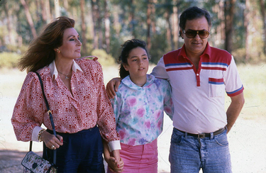 Rocío Jurado con Pedro Carrasco y su hija Rocío Carrasco