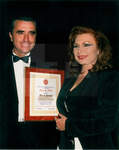 Rocío junto a José Ortega Cano durante la entrega de los premios que otorga la Asociación de Críticos del Espectáculo