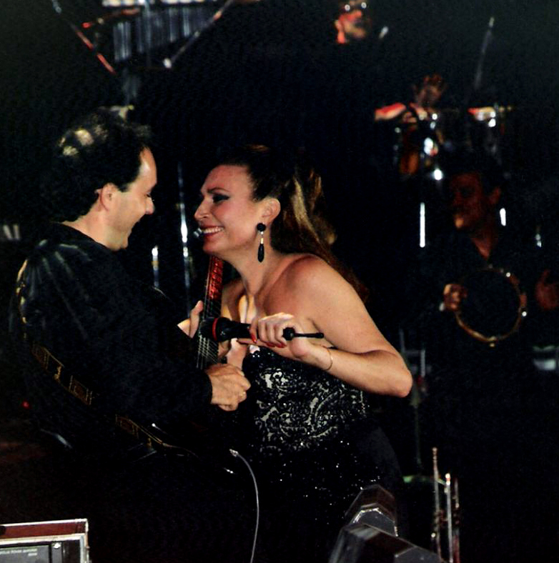 Rocío con el guitarrista Juan Cerro