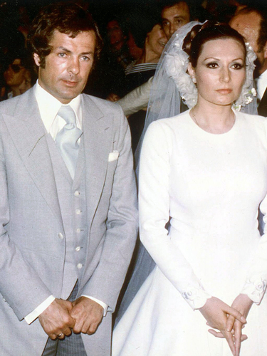 Rocío Jurado y Pedro Carrasco durante la boda religiosa