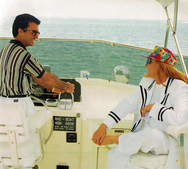 Rocío Jurado y José Ortega Cano en un barco