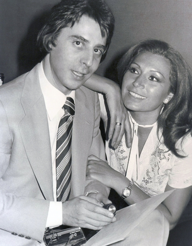 Rocío Jurado con el periodista Pepe Machado